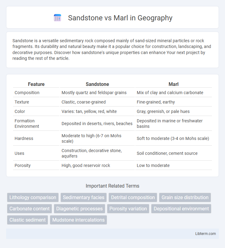 Marl vs Sandstone in Geography - What is The Difference?