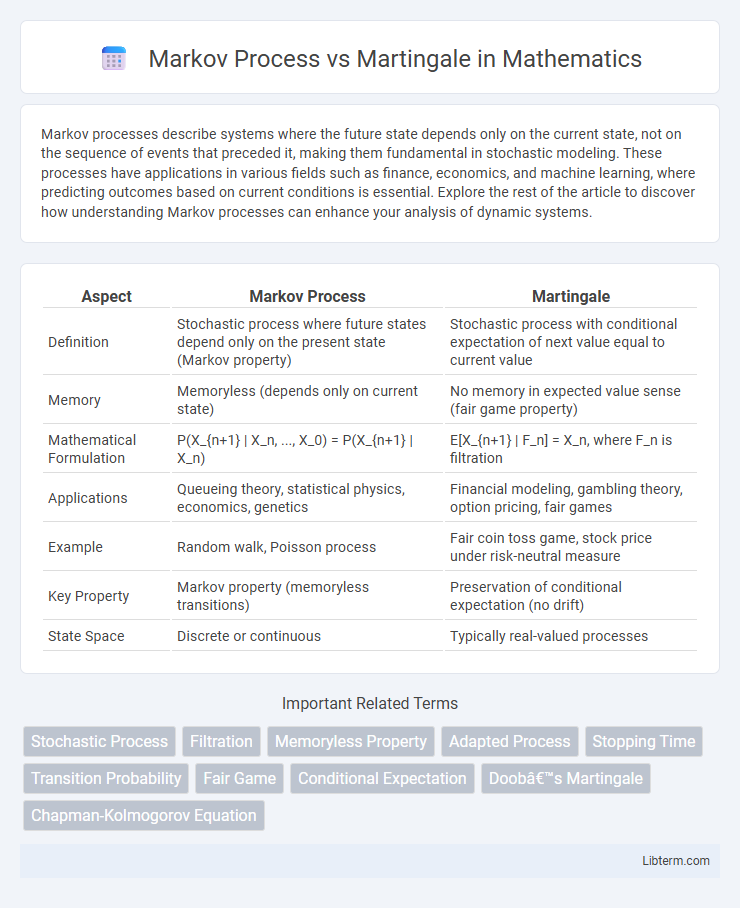 Martingale vs Markov Process in Mathematics - What is The Difference?
