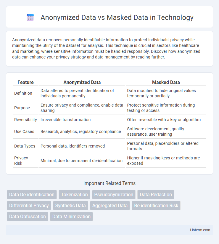 Masked Data vs Anonymized Data in Technology - What is The Difference?