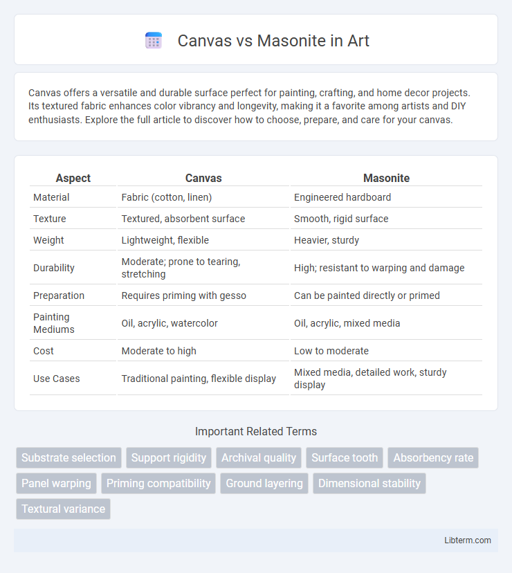 Masonite vs Canvas in Art - What is The Difference?