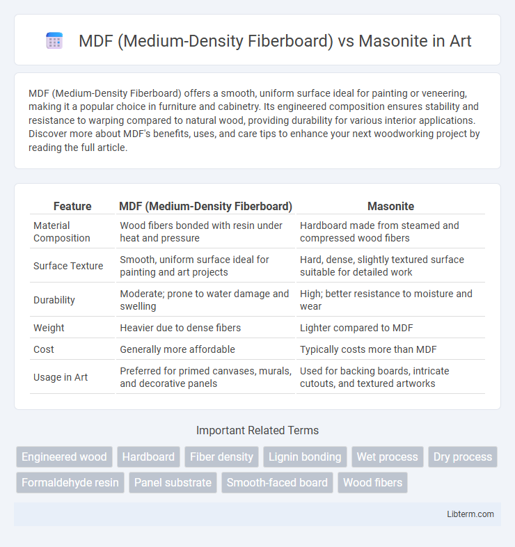 Masonite vs MDF (Medium-Density Fiberboard) in Art - What is The Difference?