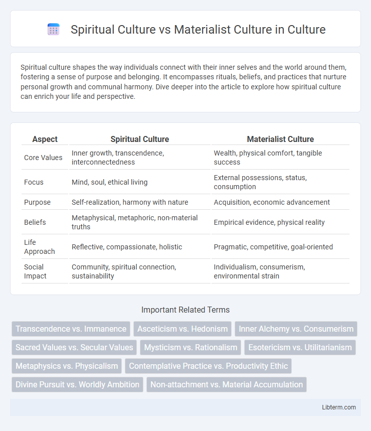 Materialist Culture vs Spiritual Culture in Culture - What is The Difference?