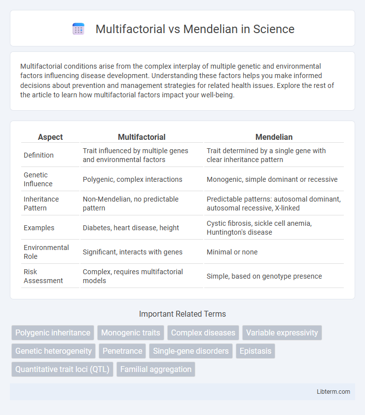 Mendelian vs Multifactorial in Science - What is The Difference?