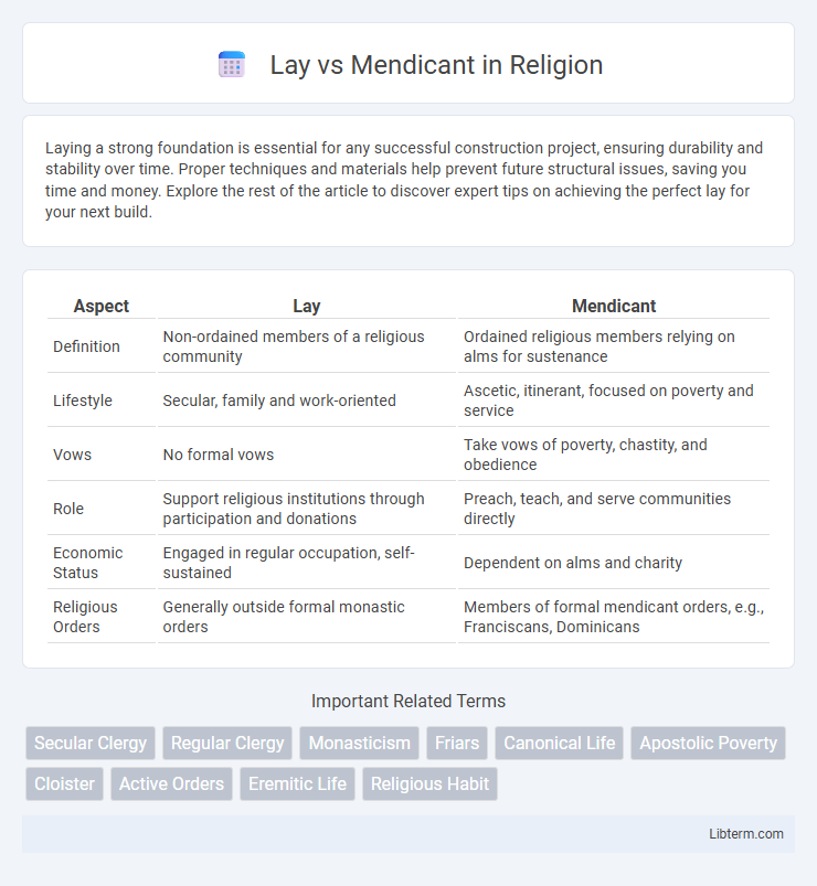 Mendicant vs Lay in Religion - What is The Difference?