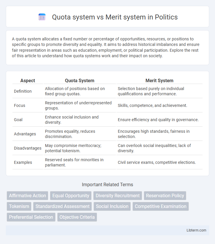 Merit system vs Quota system in Politics - What is The Difference?
