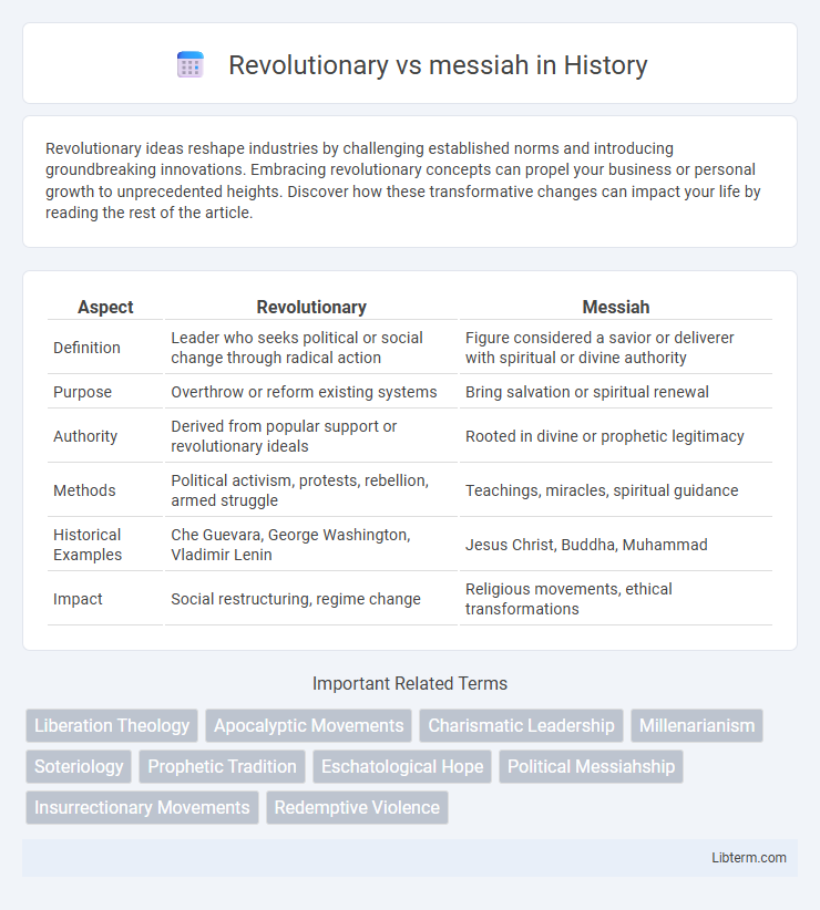 messiah vs Revolutionary in History - What is The Difference?