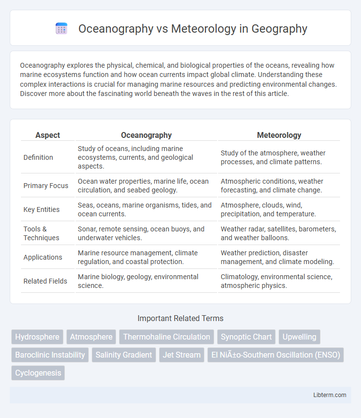 Meteorology vs Oceanography in Geography - What is The Difference?