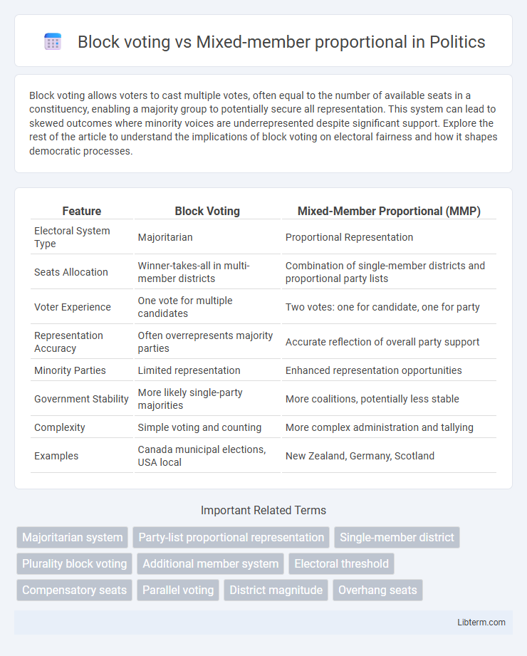 Mixed-member proportional vs Block voting in Politics - What is The Difference?
