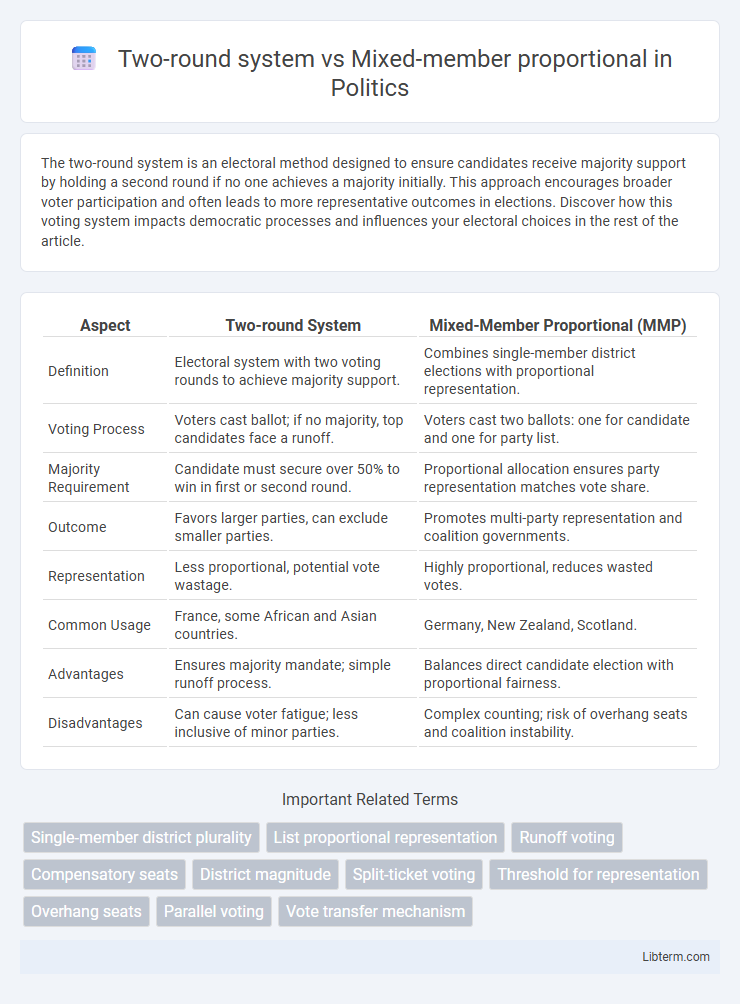 Mixed-member proportional vs Two-round system in Politics - What is The Difference?