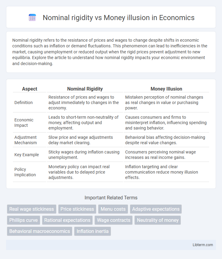 Money illusion vs Nominal rigidity in Economics - What is The Difference?