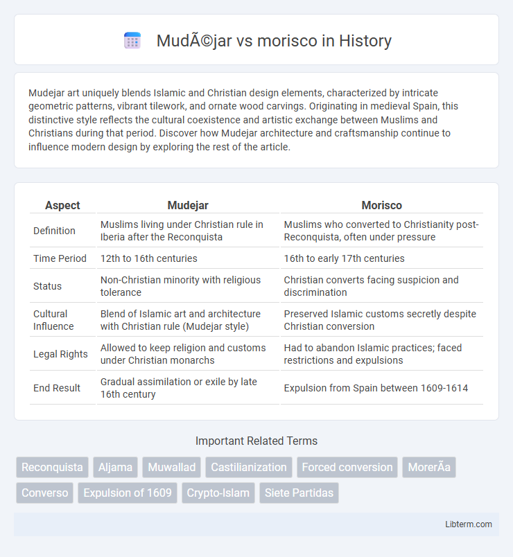 morisco vs Mudéjar in History - What is The Difference?