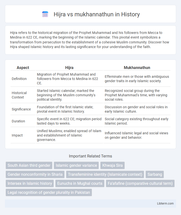 mukhannathun vs Hijra in History - What is The Difference?
