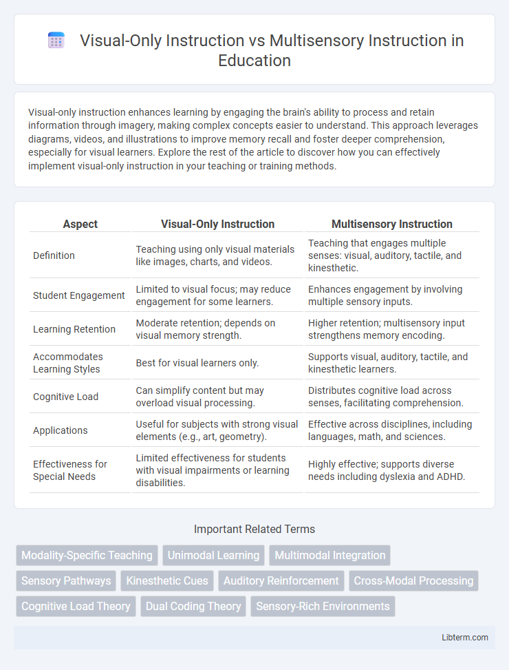 Multisensory Instruction vs Visual-Only Instruction in Education - What is The Difference?