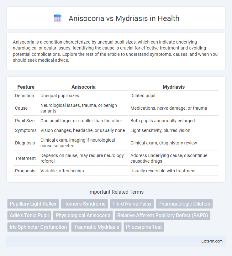 Mydriasis vs Anisocoria in Health - What is The Difference?