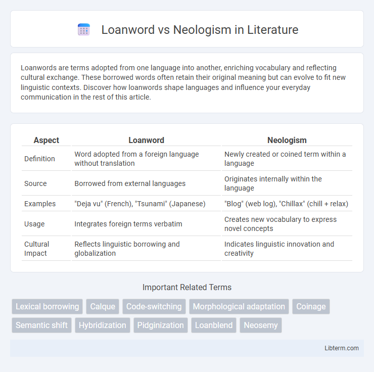 Neologism vs Loanword in Literature - What is The Difference?