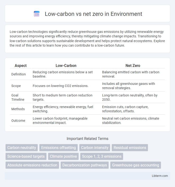 net zero vs Low-carbon in Environment - What is The Difference?