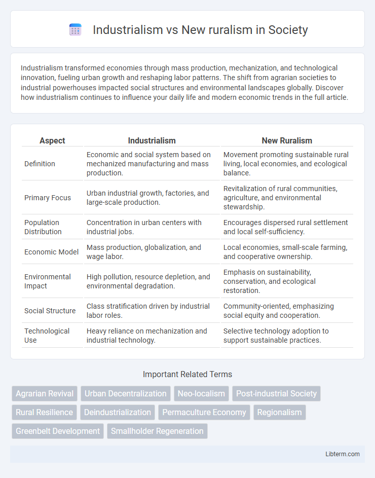 New ruralism vs Industrialism in Society - What is The Difference?