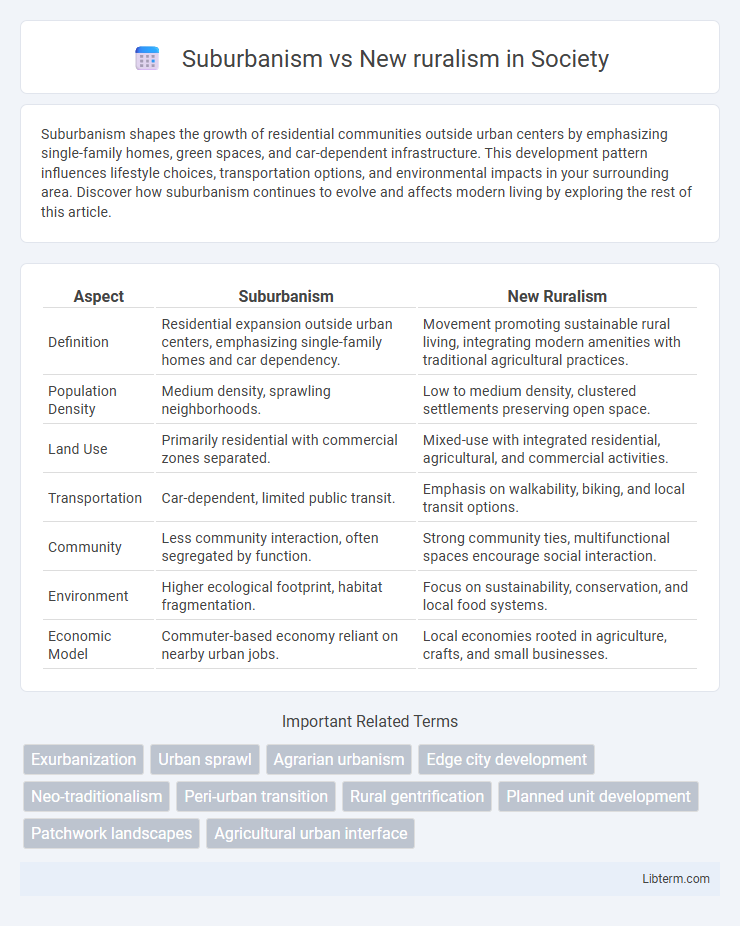 New ruralism vs Suburbanism in Society - What is The Difference?