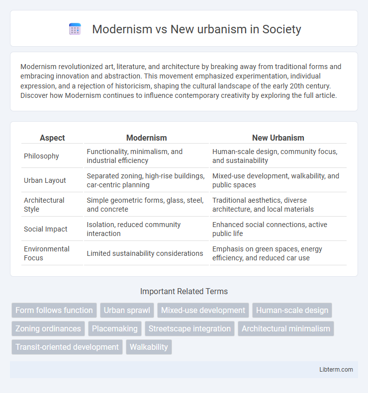 New urbanism vs Modernism in Society - What is The Difference?