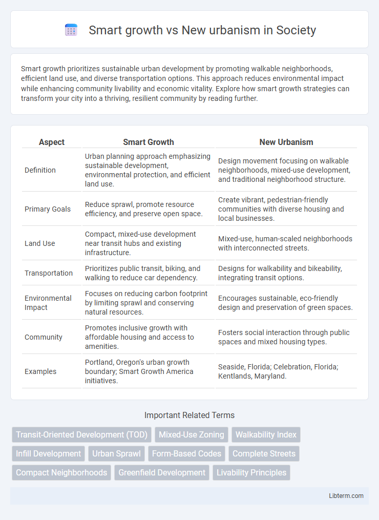New urbanism vs Smart growth in Society - What is The Difference?
