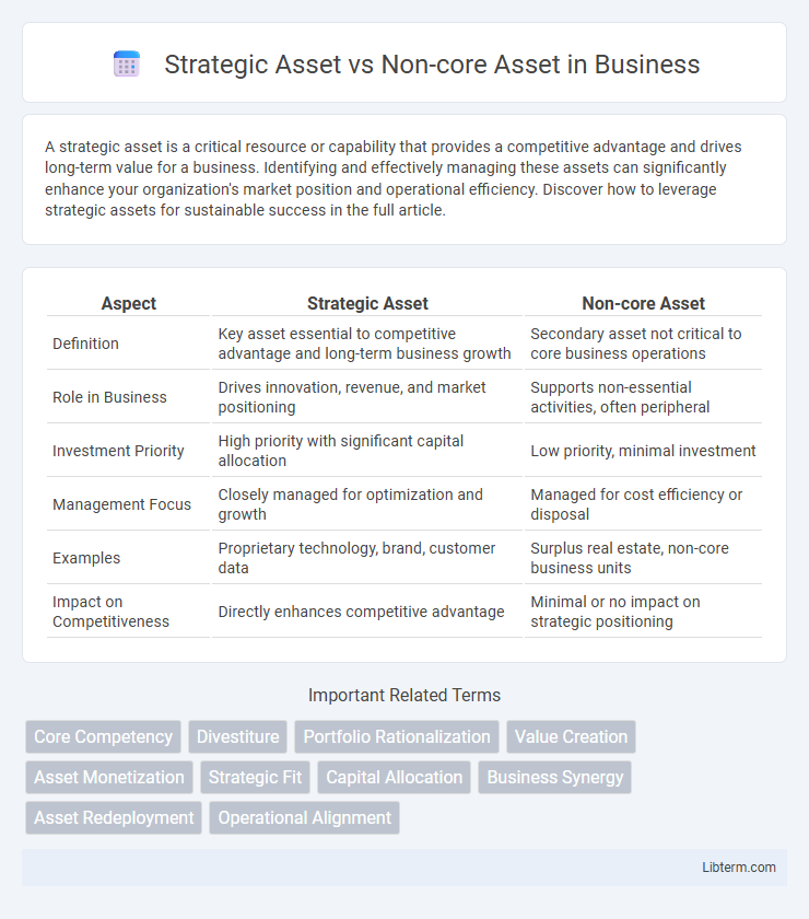 Non-core Asset vs Strategic Asset in Business - What is The Difference?