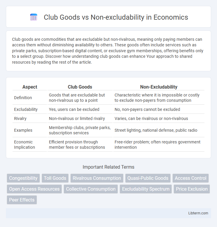 Non-excludability vs Club Goods in Economics - What is The Difference?