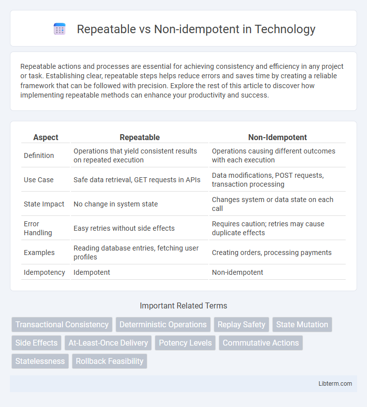 Non-idempotent vs Repeatable in Technology - What is The Difference?