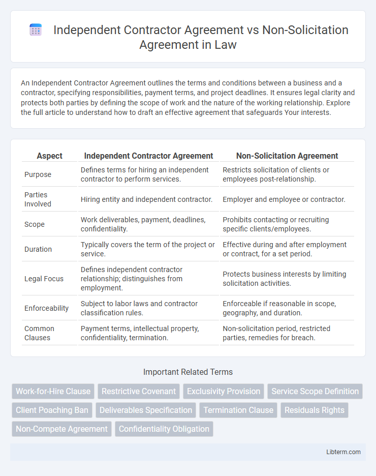 Non-Solicitation Agreement vs Independent Contractor Agreement in Law - What is The Difference?