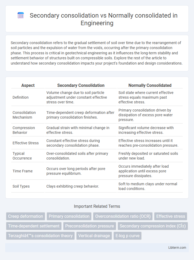 Normally consolidated vs Secondary consolidation in Engineering - What is The Difference?