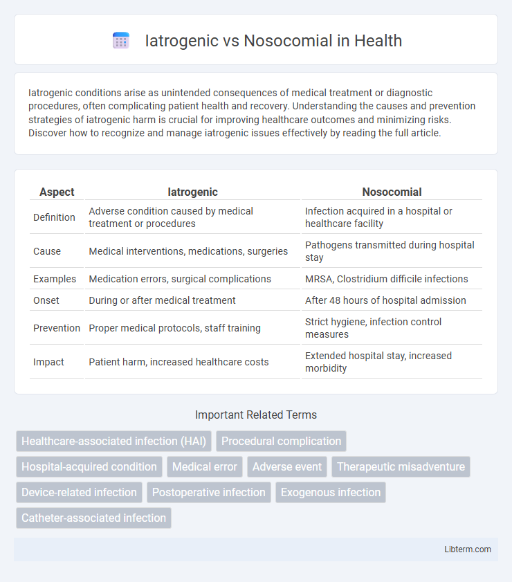 Nosocomial vs Iatrogenic in Health - What is The Difference?
