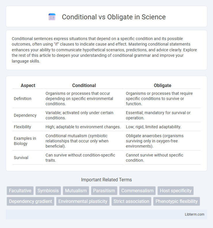 Obligate vs Conditional in Science - What is The Difference?