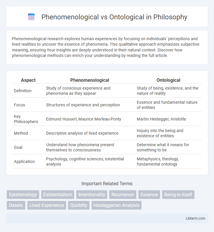 Ontological vs Phenomenological in Philosophy - What is The Difference?