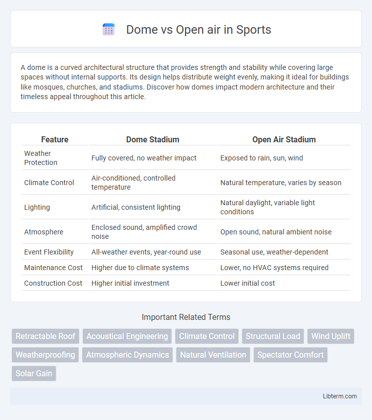 Open air vs Dome in Sports - What is The Difference?