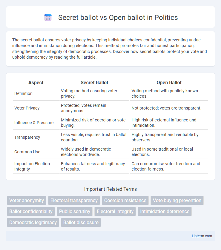 Open ballot vs Secret ballot in Politics - What is The Difference?