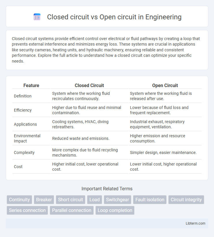 Open circuit vs Closed circuit in Engineering - What is The Difference?