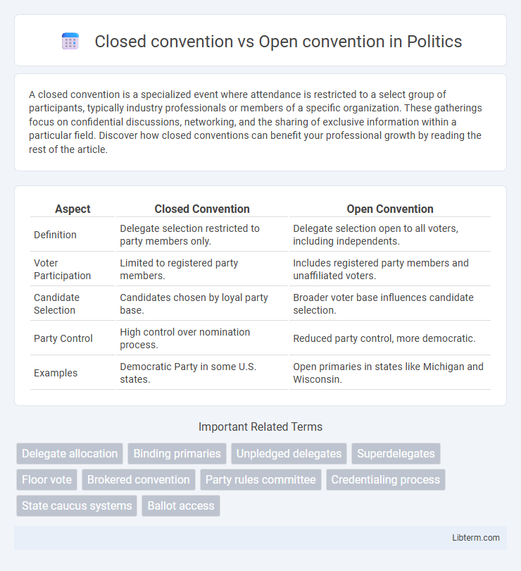 Open convention vs Closed convention in Politics - What is The Difference?