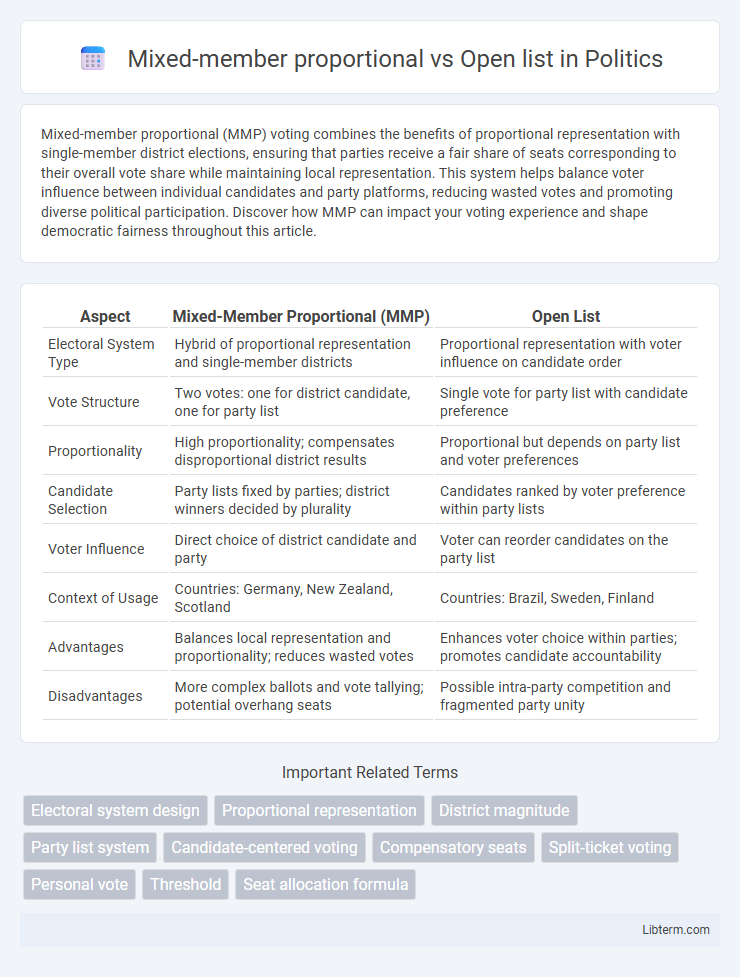 Open list vs Mixed-member proportional in Politics - What is The Difference?
