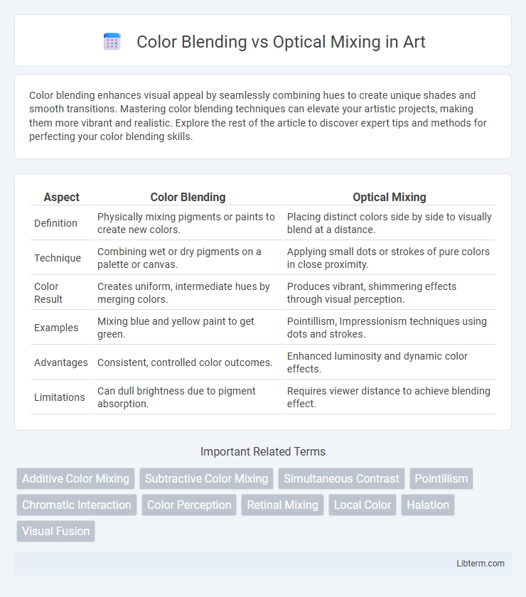 Optical Mixing vs Color Blending in Art - What is The Difference?