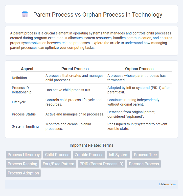 Orphan Process vs Parent Process in Technology - What is The Difference?