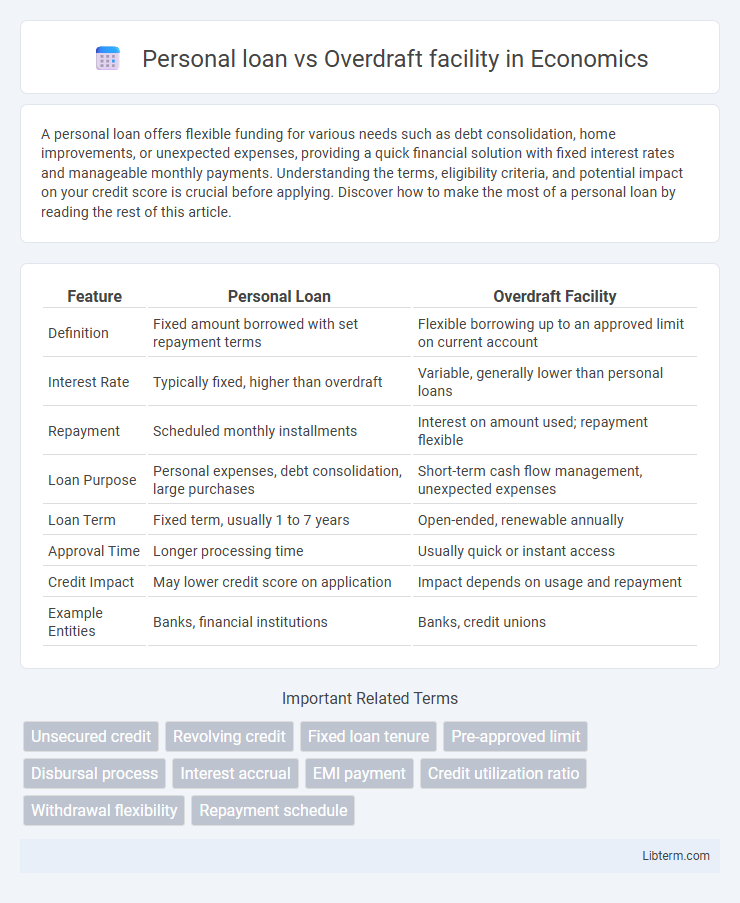 Overdraft facility vs Personal loan in Economics - What is The Difference?