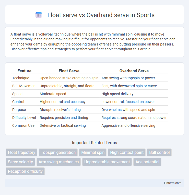 Overhand serve vs Float serve in Sports - What is The Difference?