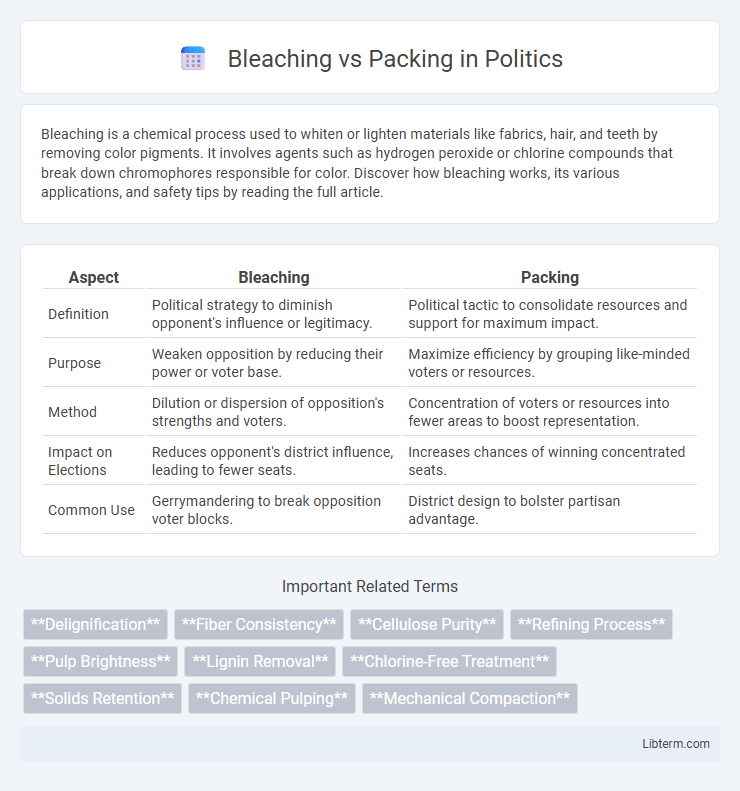 Packing vs Bleaching in Politics - What is The Difference?