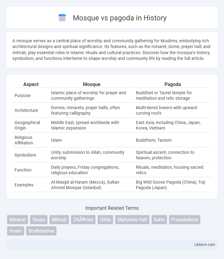 pagoda vs Mosque in History - What is The Difference?