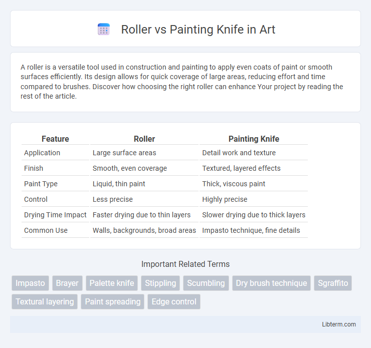 Painting Knife vs Roller in Art - What is The Difference?