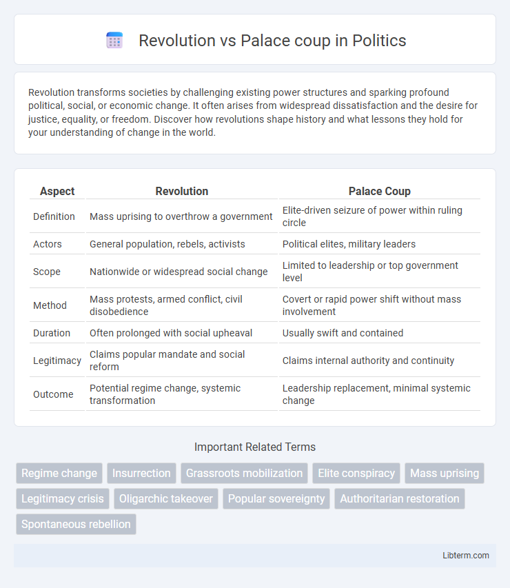 Palace coup vs Revolution in Politics - What is The Difference?