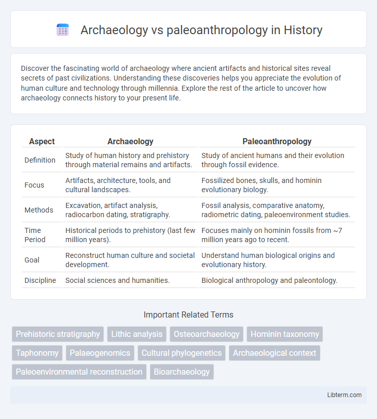 paleoanthropology vs Archaeology in History - What is The Difference?