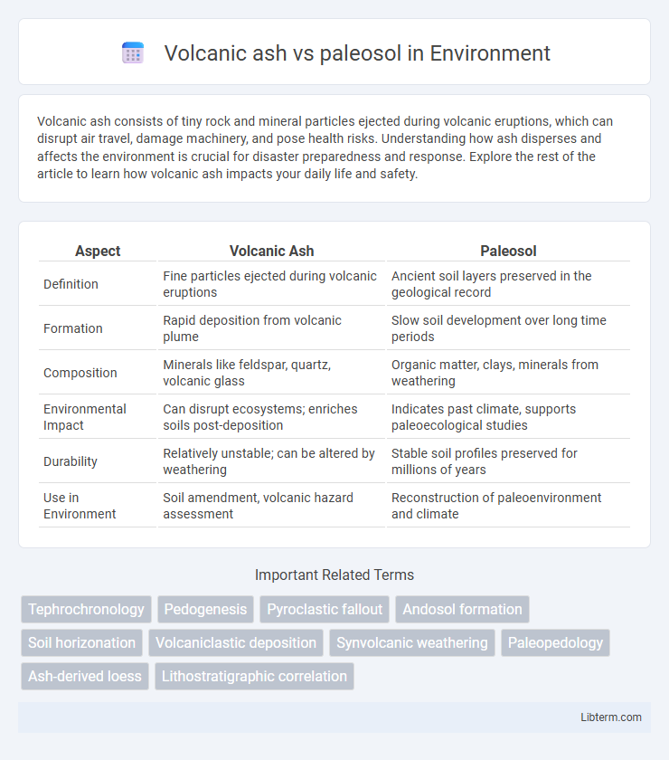 paleosol vs Volcanic ash in Environment - What is The Difference?