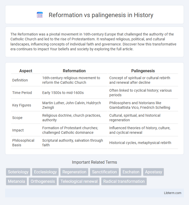 palingenesis vs Reformation in History - What is The Difference?