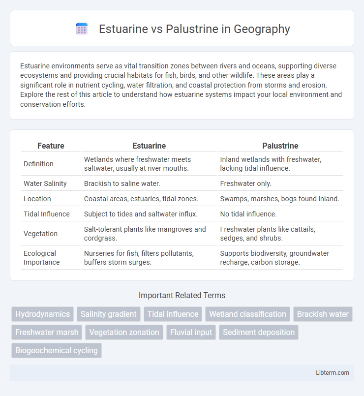 Palustrine vs Estuarine in Geography - What is The Difference?