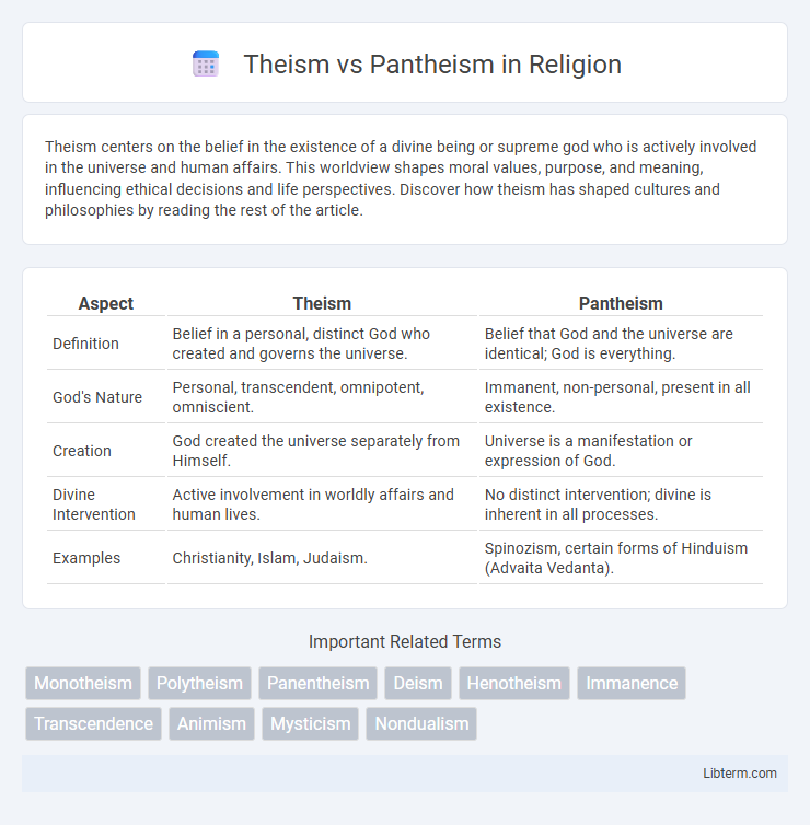 Pantheism vs Theism in Religion - What is The Difference?